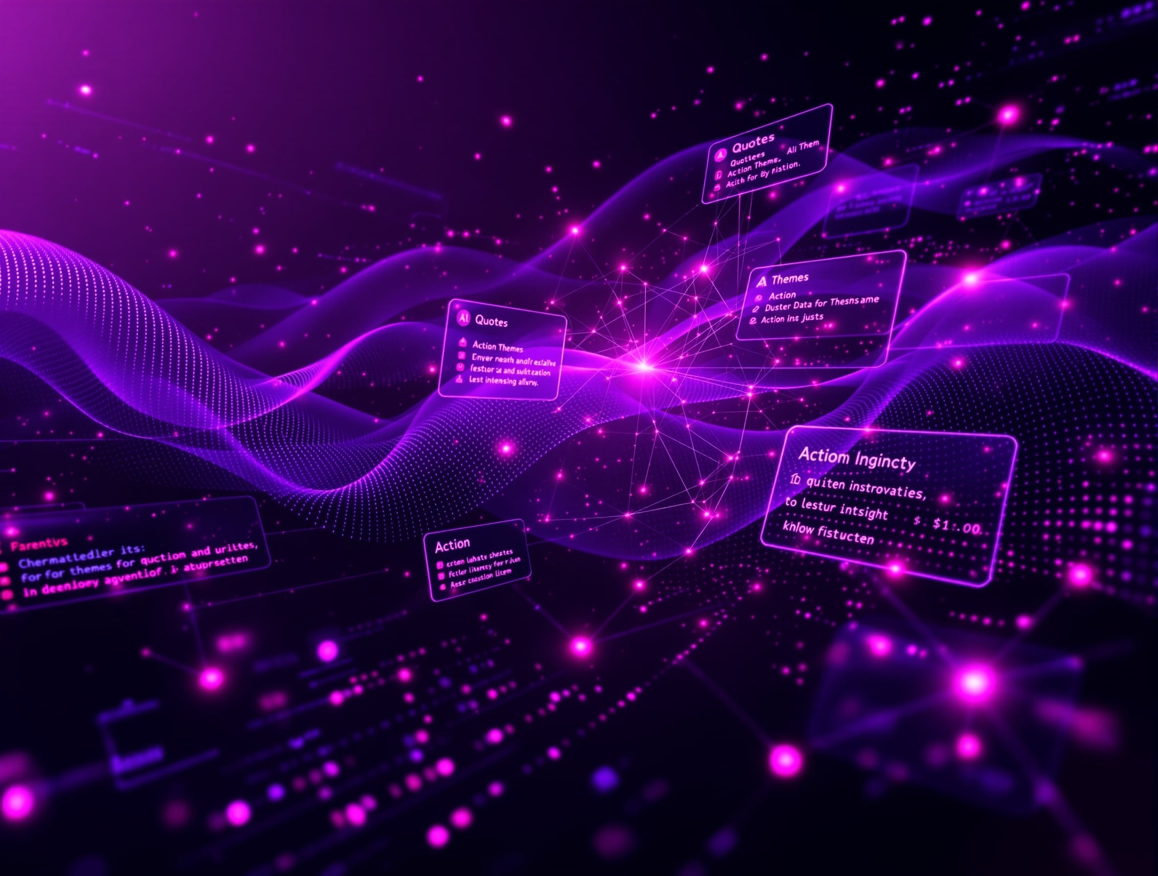 AI-powered audio analysis transforming speech into structured insights with intelligent data extraction